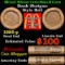 Lincoln Wheat Cent 1c Mixed Roll Orig Brandt McDonalds Wrapper, 1920-p end, Wheat other end