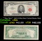**Star Note** 1963 $5 Red Seal United States Note Grades vf+