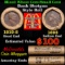 Small Cent Mixed Roll Orig Brandt McDonalds Wrapper, 1919-s Lincoln Wheat end, 1895 Indian other end
