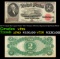 1917 $2 Large Size Legal Tender Note Thomas Jefferson Grades vf++ Signatures Speelman/White
