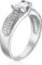 DECADENCE Sterling Silver mm Oval Channel Set Cubic Zirconia Ring size 7