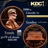 Proof 2000-s Lincoln Cent 1c Graded pr70 rd dcam BY SEGS