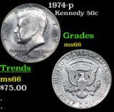 1974-p Kennedy Half Dollar 50c Grades GEM+ Unc