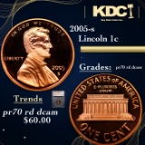 Proof 2005-s Lincoln Cent 1c Graded pr70 rd dcam BY SEGS