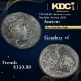178-168 BC Ancient Greece Macedon, Perseus AE21 Ancient Grades vf