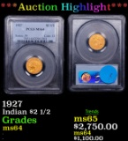 ***Auction Highlight*** PCGS 1927 Gold Indian Quarter Eagle 2.5 Graded ms64 BY PCGS (fc)