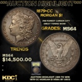 ***Auction Highlight*** 1879-cc Morgan Dollar 1 Graded Choice Unc BY USCG (fc)