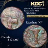 350-250 BC Ancient Greece Kyme, Aeolis AE16 Ancient Grades vf+