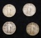 Lot Of Four Coins. 1917 Standing Liberty Quarter 25c