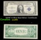 1935F $1 Blue Seal Silver Certificate Grades Choice AU