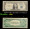 1935F $1 Blue Seal Silver Certificate Grades vf, very fine