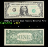 1963A $1 Green Seal Federal Reserve Note Graded vf+