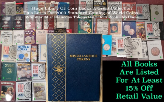 Whitman Miscellaneous Tokens Collectors Book - No Coins