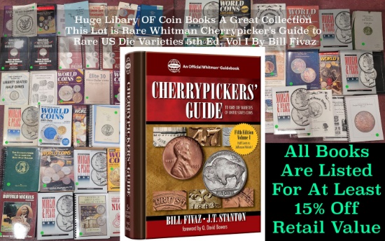 Rare Whitman Cherrypicker's Guide to Rare US Die Varieties 5th Ed. Vol I By Bill Fivaz