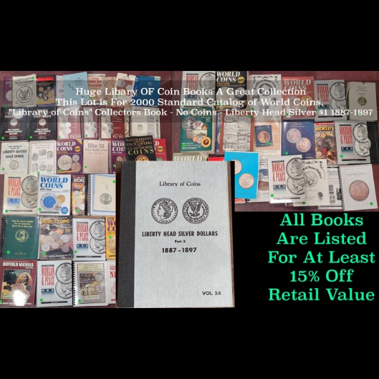 "Library of Coins" Collectors Book - No Coins - Liberty Head Silver $1 1887-1897