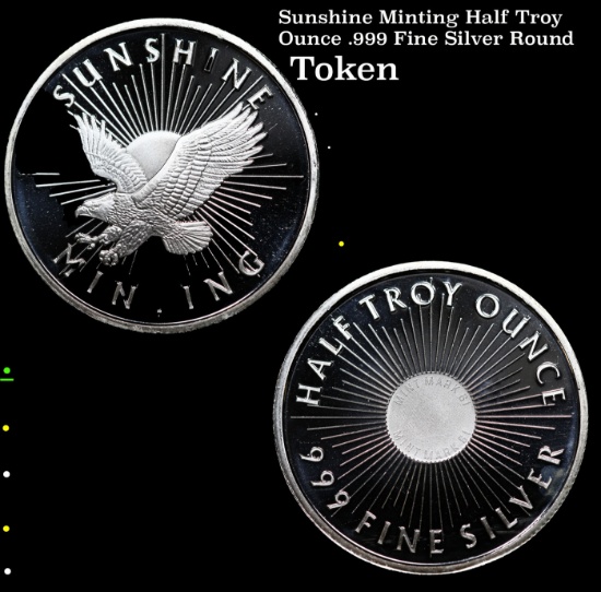 Sunshine Minting Half Troy Ounce .999 Fine Silver Round Grades