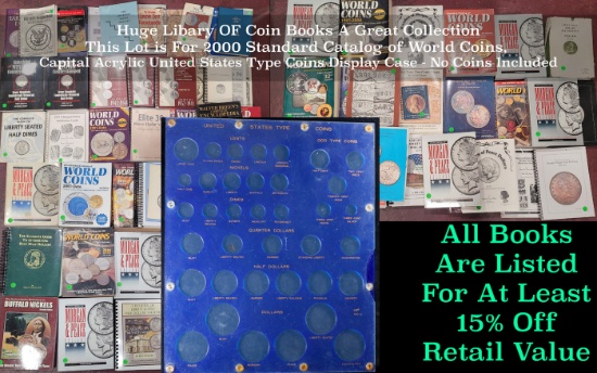 Capital Acrylic United States Type Coins Display Case - No Coins Included