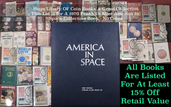1970 Franklin Mint America In Space Collectors Book - No Coins