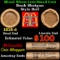 Mixed small cents 1c orig shotgun roll, 1918-d Lincoln Cent,wheat Cent other end, McDonalds Brandt W