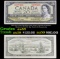 1961-1970 (1954 Modified Hair Issue) Canada 20 Dollars Banknote P# 80b, Sig. Beattie & Rasminsky Gra