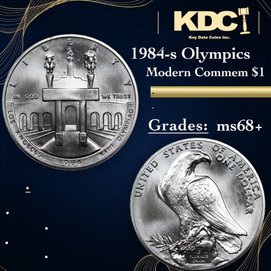 1984-s Olympics Modern Commem Dollar $1 Grades Gem++ Unc