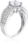 Decadence Sterling Silver 7mm round pave  with indented band size 7