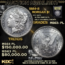 ***Auction Highlight*** 1884-s Morgan Dollar $1
