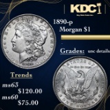 1890-p Morgan Dollar 1 Grades Unc Details
