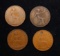 Group of 4 Coins, Great Britain Pennies, 1916, 1917, 1937, 1962 .
