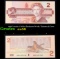 1986 Canada 2 Dollar Banknote P# 94b, Thiessen & Crow Grades Choice AU/BU Slider