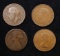 Group of 4 Coins, Great Britain Pennies, 18xx, 1918, 1937, 1967 .