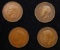 Group of 4 Coins, Great Britain Pennies, 1916, 1918, 1938, 1946 .