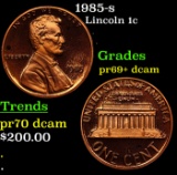 Proof 1985-s Lincoln Cent 1c Grades GEM++ Proof Deep Cameo