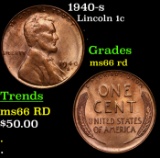 1940-s Lincoln Cent 1c Grades GEM+ Unc RD