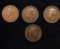 Group of 4 Coins, Great Britain Pennies, 1910, 1918, 1926, 1947 .
