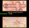 1986 $2 Canada Bankote Grades xf