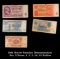 1961 Soviet Russian Denomination Set, 5 Notes, 1, 3, 5, 10, 25 Rubles Grades
