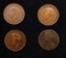 Group of 4 Coins, Great Britain Pennies, 1863, 1916, 1918, 1935 .