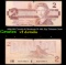 1986-1991 Canada $2 Banknote P# 94b, Sig. Thiessen-Crow Grades vf details