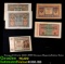 Group of 8 Early 1900's WWI German Hyperinflation Notes