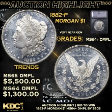 **Auction Highlight**1882-p Morgan Dollar 1 Graded