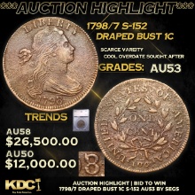 ***Auction Highlight*1798/7 Draped Bust Large Cent