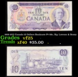 1969-1975 Canada 10 Dollars Banknote P# 88c, Sig. Lawson & Bouey Grades vf+