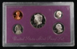 1991 United States Mint Proof Set 5 coins - No Outer Box