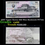 2007 Upper Korea 500 Won Banknote P#?44c Grades Gem+ CU