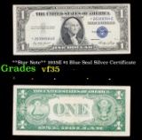**Star Note** 1935E $1 Blue Seal Silver Certificate Grades vf++