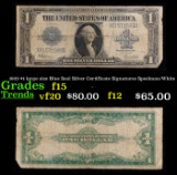 1923 $1 large size Blue Seal Silver Certificate Grades f+ Signatures Speelman/White