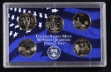 2003 United States Mint Proof Quarters 5 pc set No Outer Box