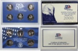 2000 United States Quarters Proof Set Philadelphia Edition, 5 Coins Inside!