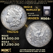 **Auction Highlight**1904-s Morgan Dollar 1 Graded